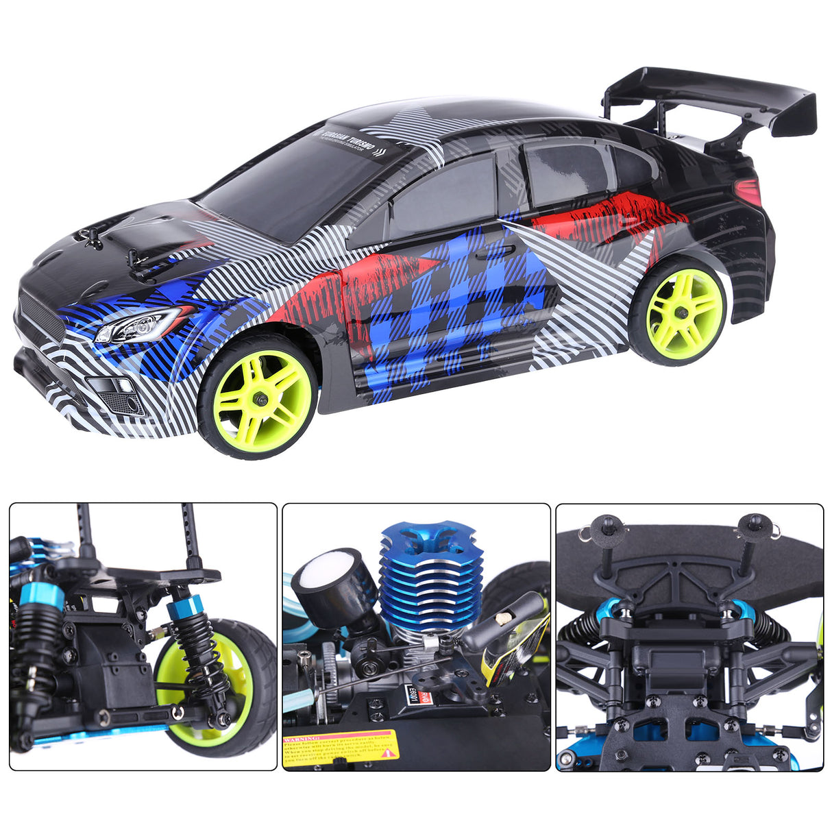 HSP 94122 1:10 4WD Nitro Two Speed Sports Car - RAZORDON