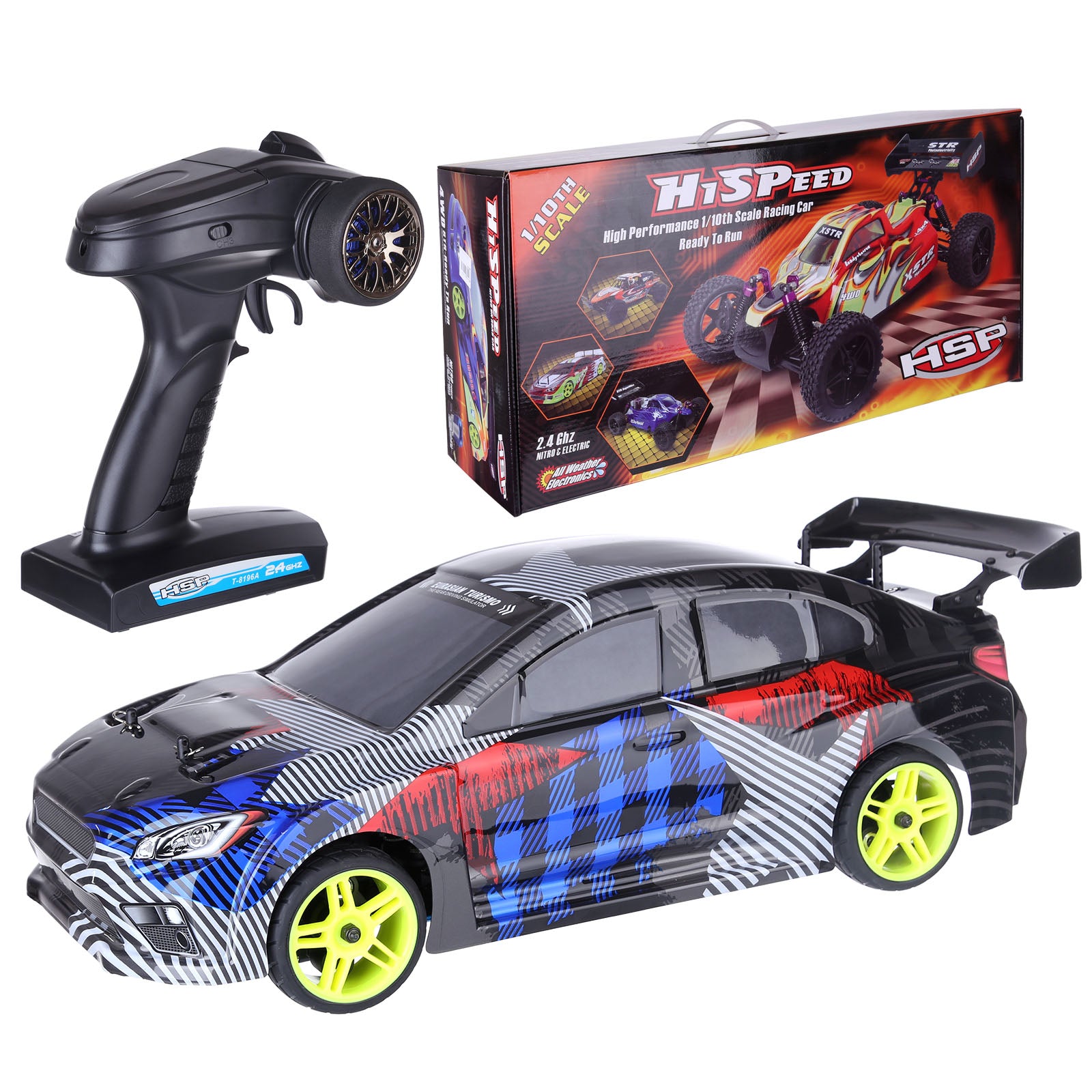 スポーツトイ・アクショントイ HSPIN Envy HSP 94122 1:10 4WD Nitro Two Speed Sports Car 18CXP 2.4G Wireless
