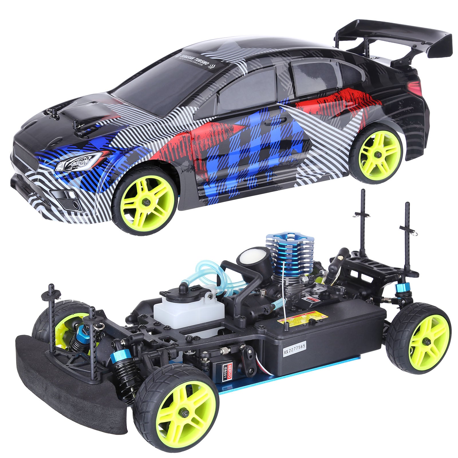 HSP 94122 1:10 4WD Nitro Two Speed Sports Car 18CXP 2.4G Wireless