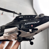 WOLFBUSH AW-911 Airwolf 1/34 Scale 2.4G 9CH Flybarless RC Helicopter Model with 6G/3D Stunt Mode and GPS Positioning (RTF Version/ Mode 1/Mode 2 Switchable)