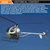 JCZK 300C PRO 2.4G 3-Blade Flybarless Alloy Realistic RC Helicopter Model with H1 PRO Flight Controller, GPS Positioning, Auto-Hover & One-Key Return(RTF Version)