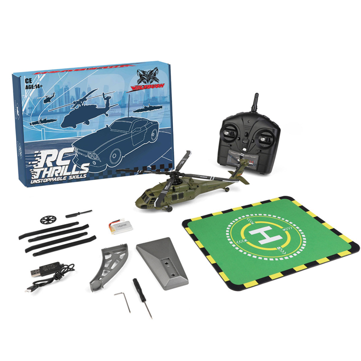 Black Hawk K170 RC Helicopter – Army-Style Precision Flight