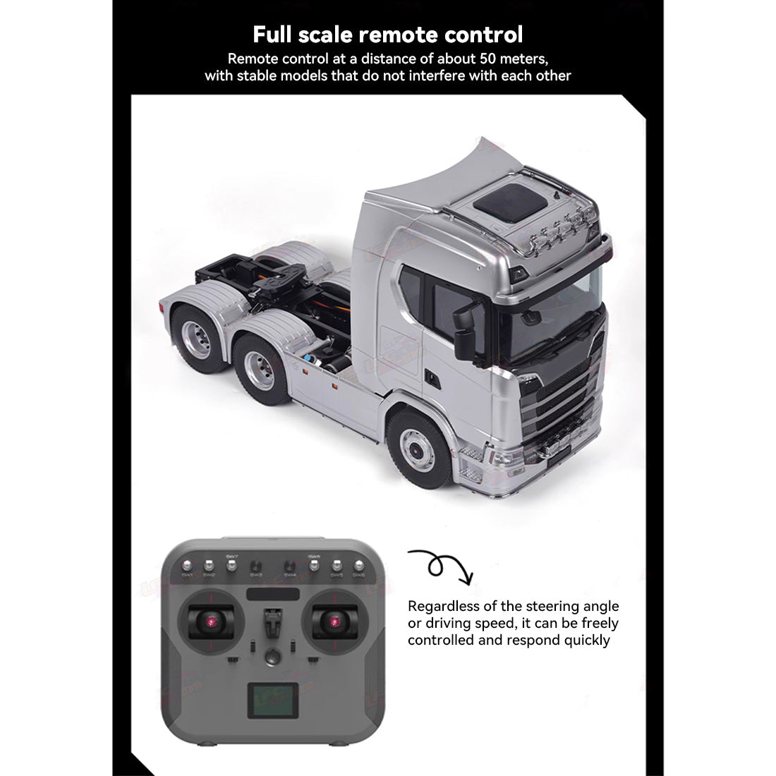 All Wheel Drive Full-proportional RC Tractor Truck - RAZORDON