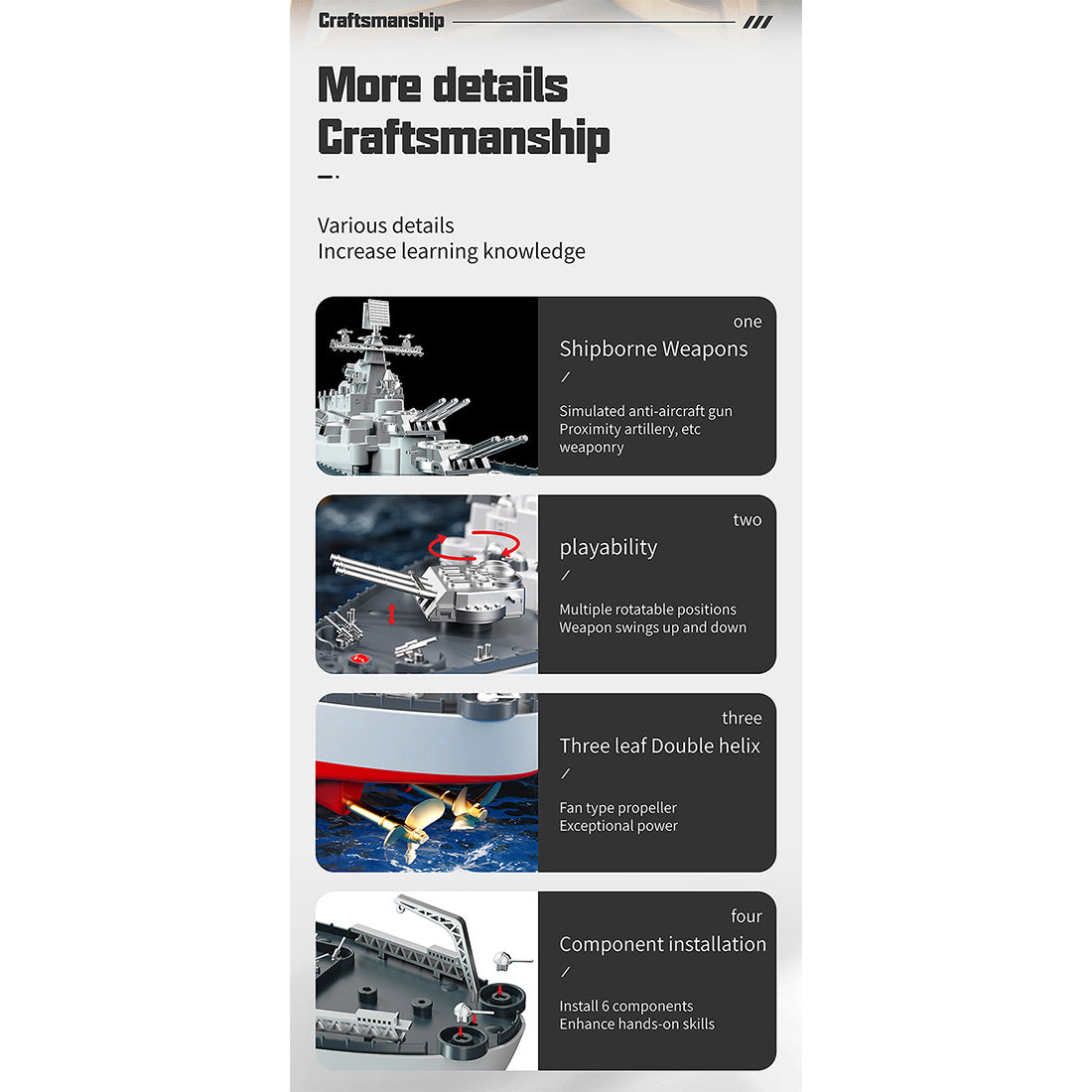 LHD-881 1/390 Scale RC Battleship – RAZORDON