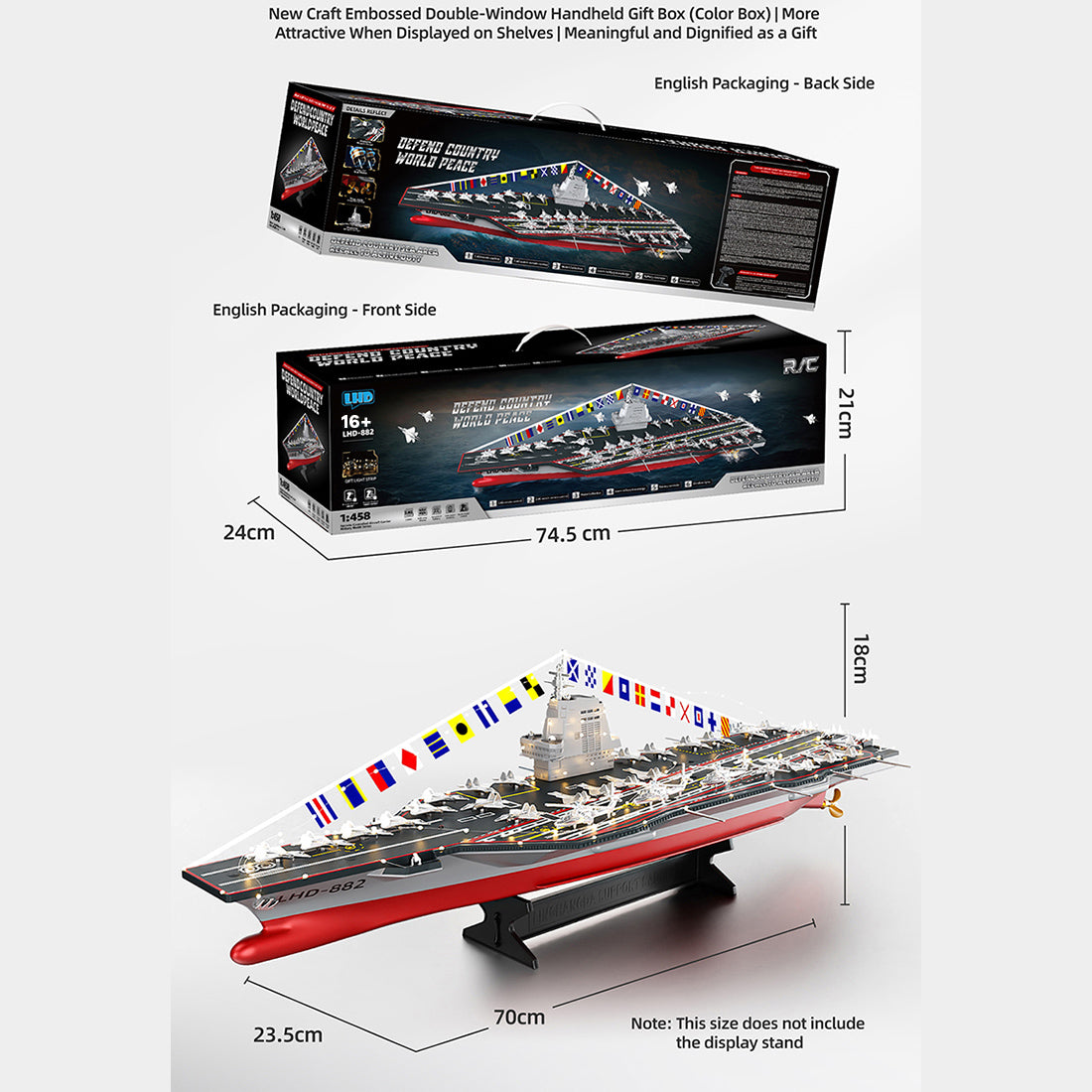 LHD RC Aircraft Carrier Warship – RAZORDON