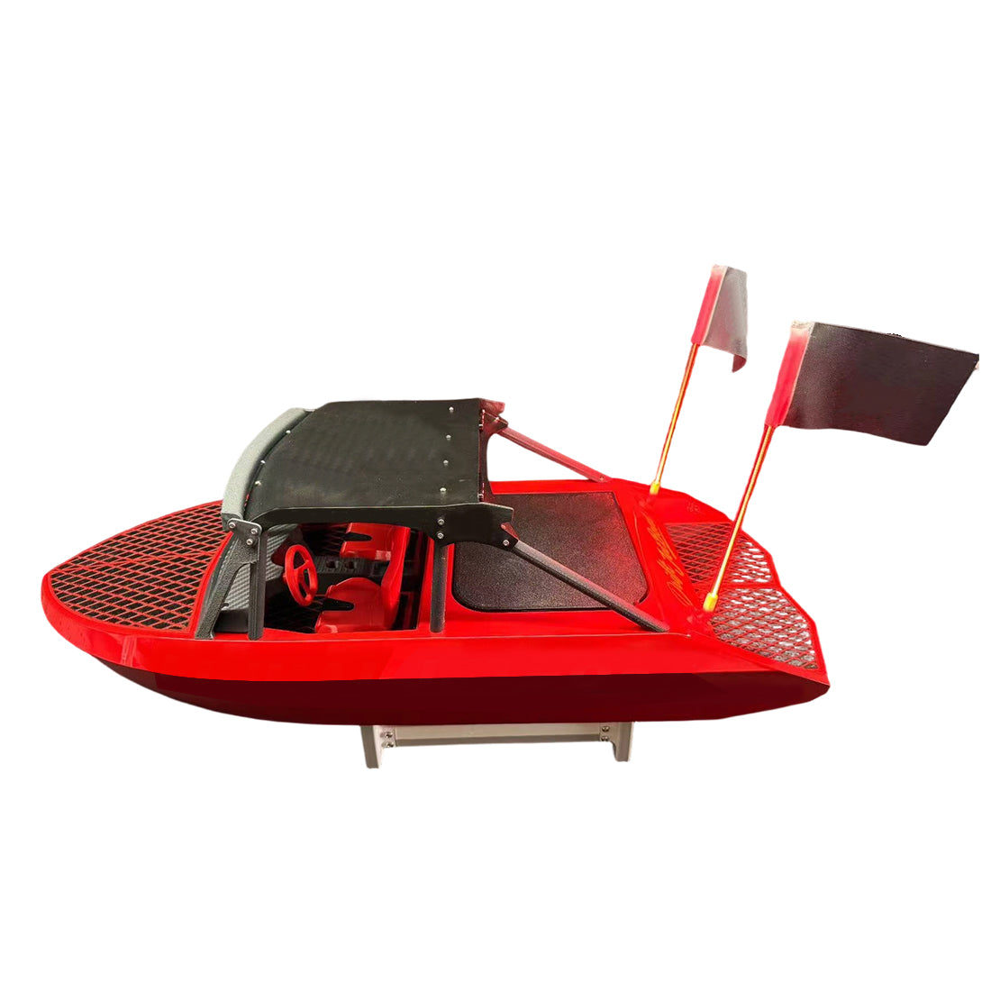 M-JET-35 1/6 scale red RC jet boat with dual water jet pump and LED lighting