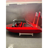 M-JET-35 1/6 scale red RC jet boat with dual water jet pump and LED lighting