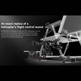 RAZORDON H17 RC Helicopter Cockpit Controller – 17-Channel ELRS Flight Simulator with CNC Metal Frame