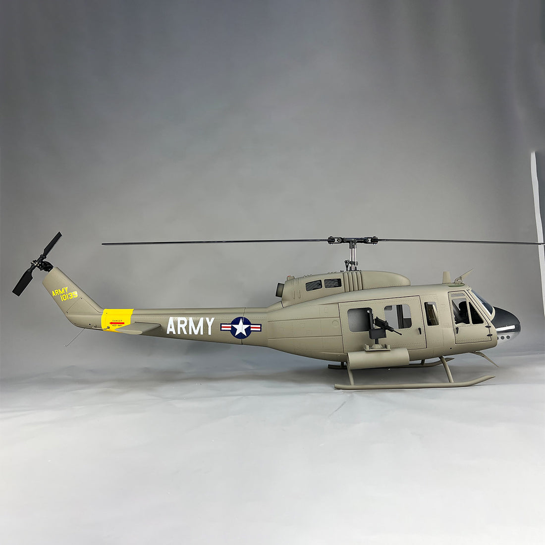 Large military UH-1D Huey RC helicopter fiberglass fuselage