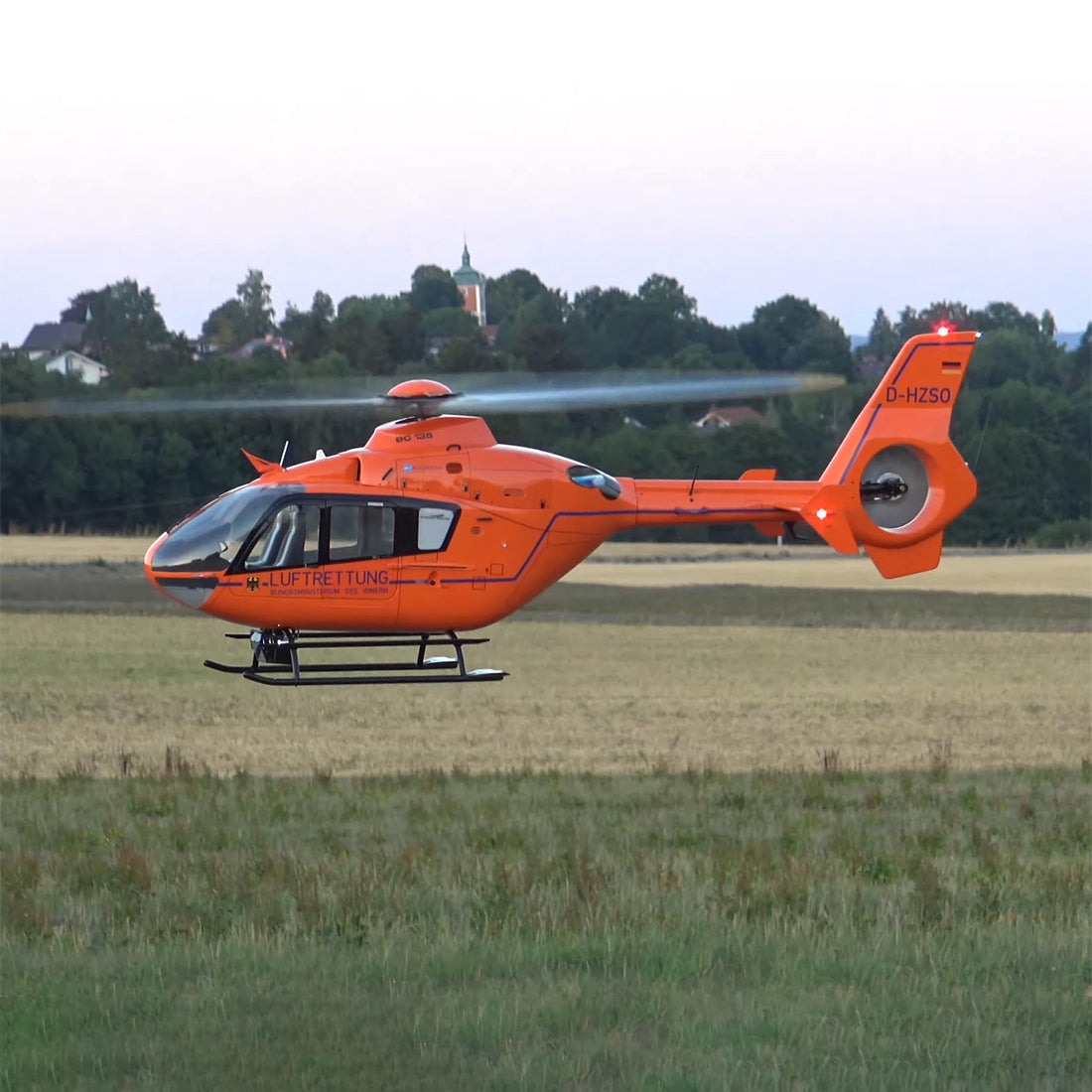 RAZORDON EC135 800-Class 2.4G 6CH Scale RC Helicopter orange color