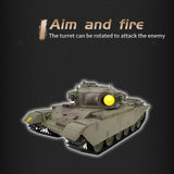 1/16 2.4G RC British MK5 Centurion Infrared Combat Battle Tank Military Vehicle Model (Professional Version/Army Green)