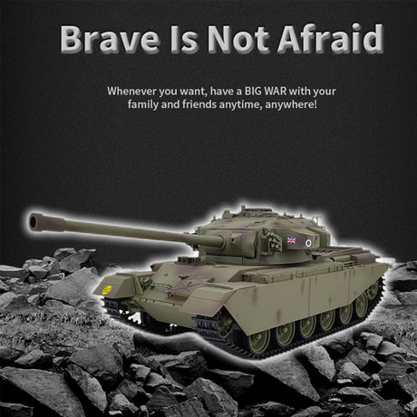 1/16 2.4G RC British MK5 Centurion Infrared Combat Battle Tank Military Vehicle Model (Professional Version/Army Green)