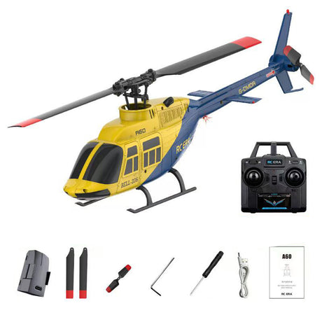 RC ERA A60 1/42 Scale Bell 206 90-Class 2.4G 4CH Single Rotor Flybarless Mini RC Helicopter - RAZORDON