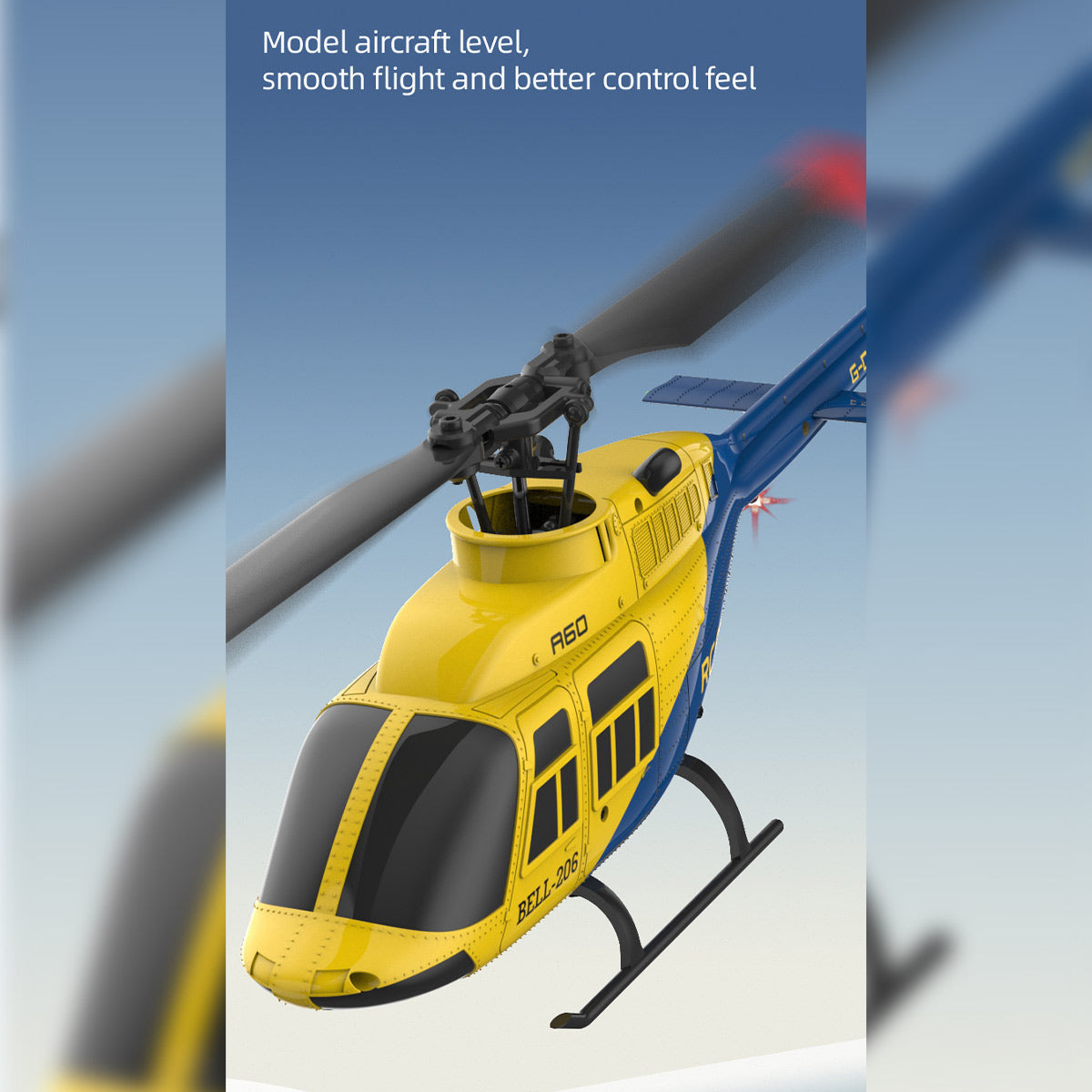 RC ERA A60 1/42 Scale Bell 206 90-Class 2.4G 4CH Single Rotor