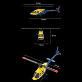 RC ERA A60 1/42 Scale Bell 206 90-Class 2.4G 4CH Single Rotor Flybarless Mini RC Helicopter - RAZORDON