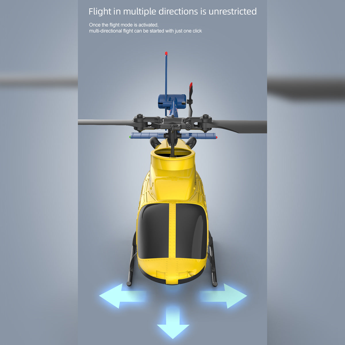 RC ERA A60 1/42 Scale Bell 206 90-Class 2.4G 4CH Single Rotor Flybarless Mini RC Helicopter - RAZORDON