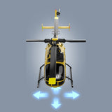 RC ERA C180 1/25 Scale RC Helicopter 2.4G 6CH Single Rotor Flybarless, Barometer + TOF LiDAR Altitude Hold, Optical Flow Positioning, One-Key Inverted Flight & Takeoff/Landing