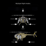 RC ERA C189S MD500 1/28 Scale 6CH RC Helicopter – Flybarless Military Helicopter with Optical Flow, Altitude Hold & Brushless Motors