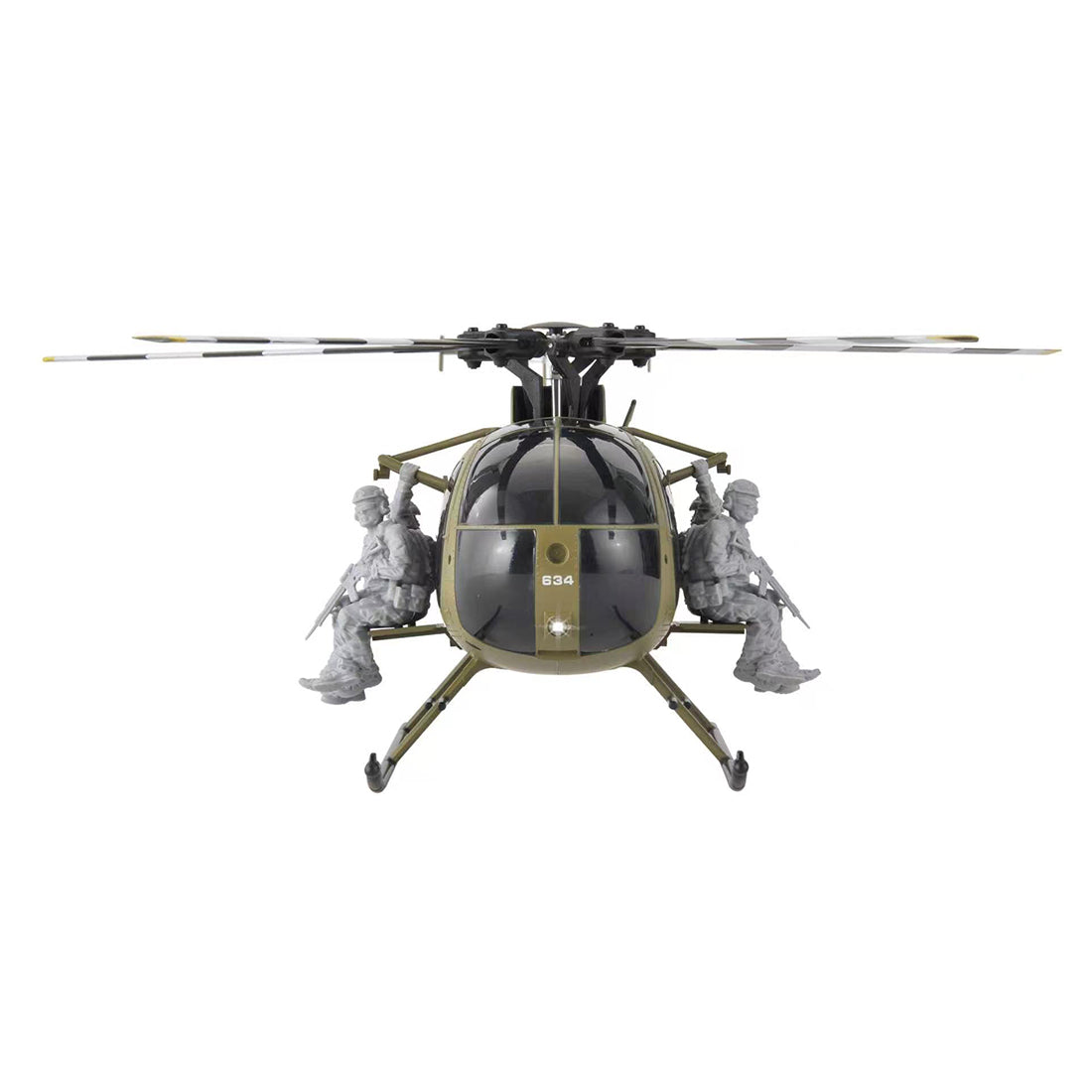 RC ERA C189S MD500 1/28 Scale 6CH RC Helicopter – Flybarless Military Helicopter with Optical Flow, Altitude Hold & Brushless Motors