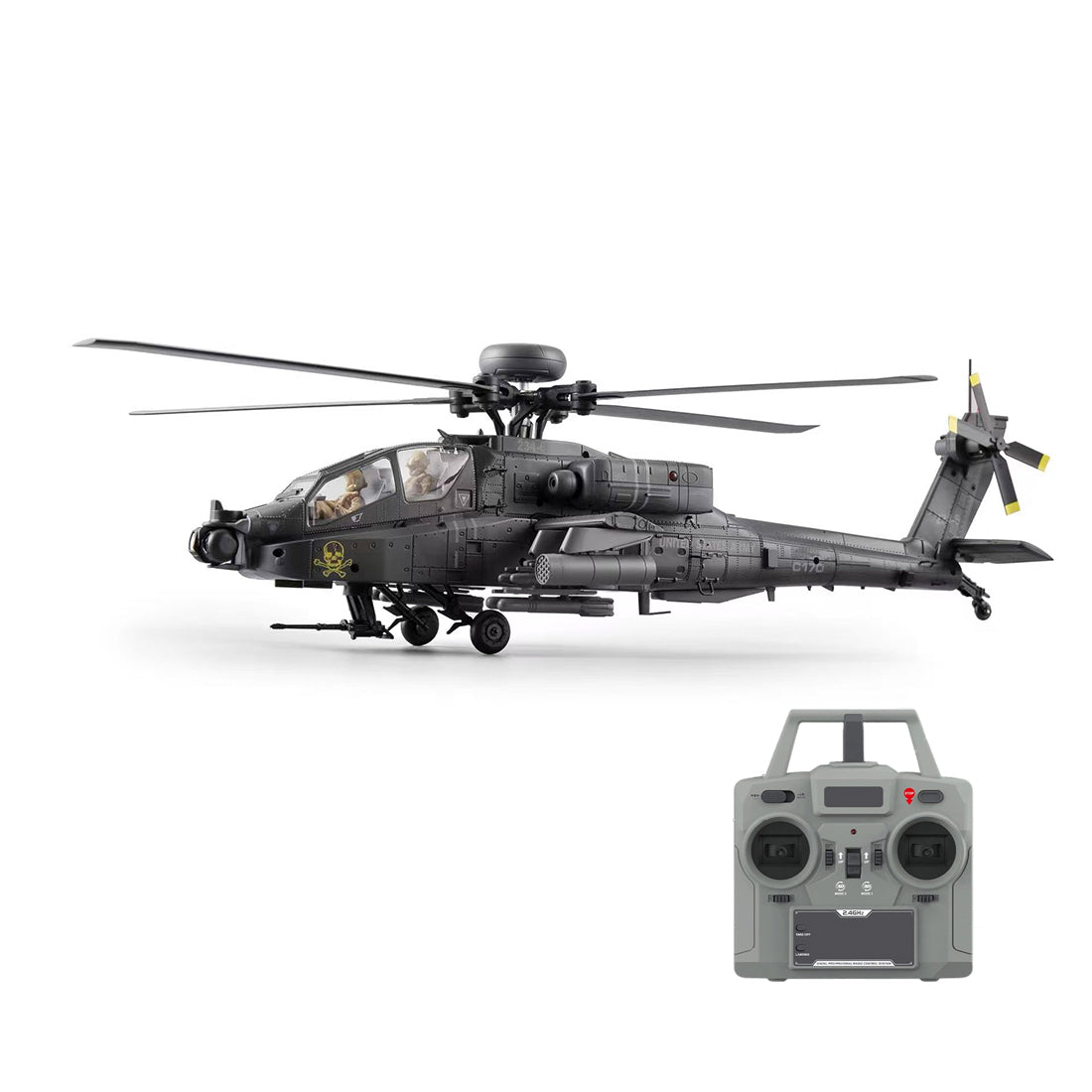 RC ERA C170 AH-64D Apache 1/48 Scale 6CH Flybarless RC Helicopter - RAZORDON