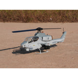 WOLFBUSH&ROBAN AH-1W Cobra 470-Class 2.4G 6CH Dual-Rotor RC Military Helicopter Model with GPS Positioning, Synchronized Turret & Left/Right-Hand Control RTF
