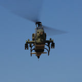 WOLFBUSH&ROBAN AH-1W Cobra 470-Class 2.4G 6CH Dual-Rotor RC Military Helicopter Model with GPS Positioning, Synchronized Turret & Left/Right-Hand Control RTF