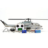 WOLFBUSH&ROBAN AH-1W Cobra 470-Class 2.4G 6CH Dual-Rotor RC Military Helicopter Model with GPS Positioning, Synchronized Turret & Left/Right-Hand Control RTF
