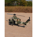 WOLFBUSH&ROBAN AH-1W Cobra 470-Class 2.4G 6CH Dual-Rotor RC Military Helicopter Model with GPS Positioning, Synchronized Turret & Left/Right-Hand Control RTF