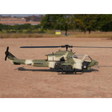 WOLFBUSH&ROBAN AH-1W Cobra 470-Class 2.4G 6CH Dual-Rotor RC Military Helicopter Model with GPS Positioning, Synchronized Turret & Left/Right-Hand Control RTF
