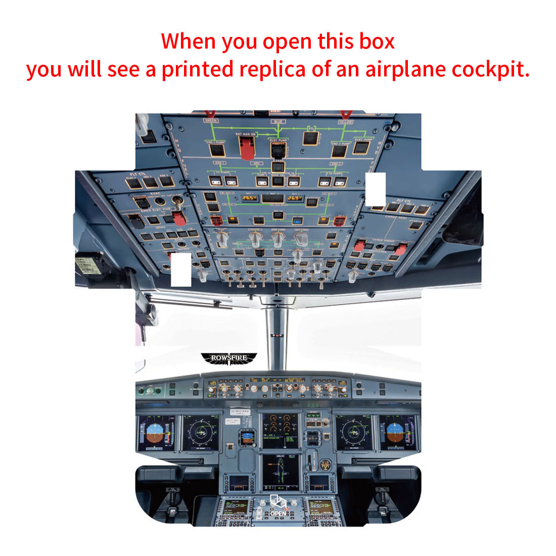 Rowsfire A101 A32x mini Light OVERHEAD Panel for MSFS 2020 / 2024 - Compatible with Fenix A320 & FBW A32NX - Windows Home Cockpit