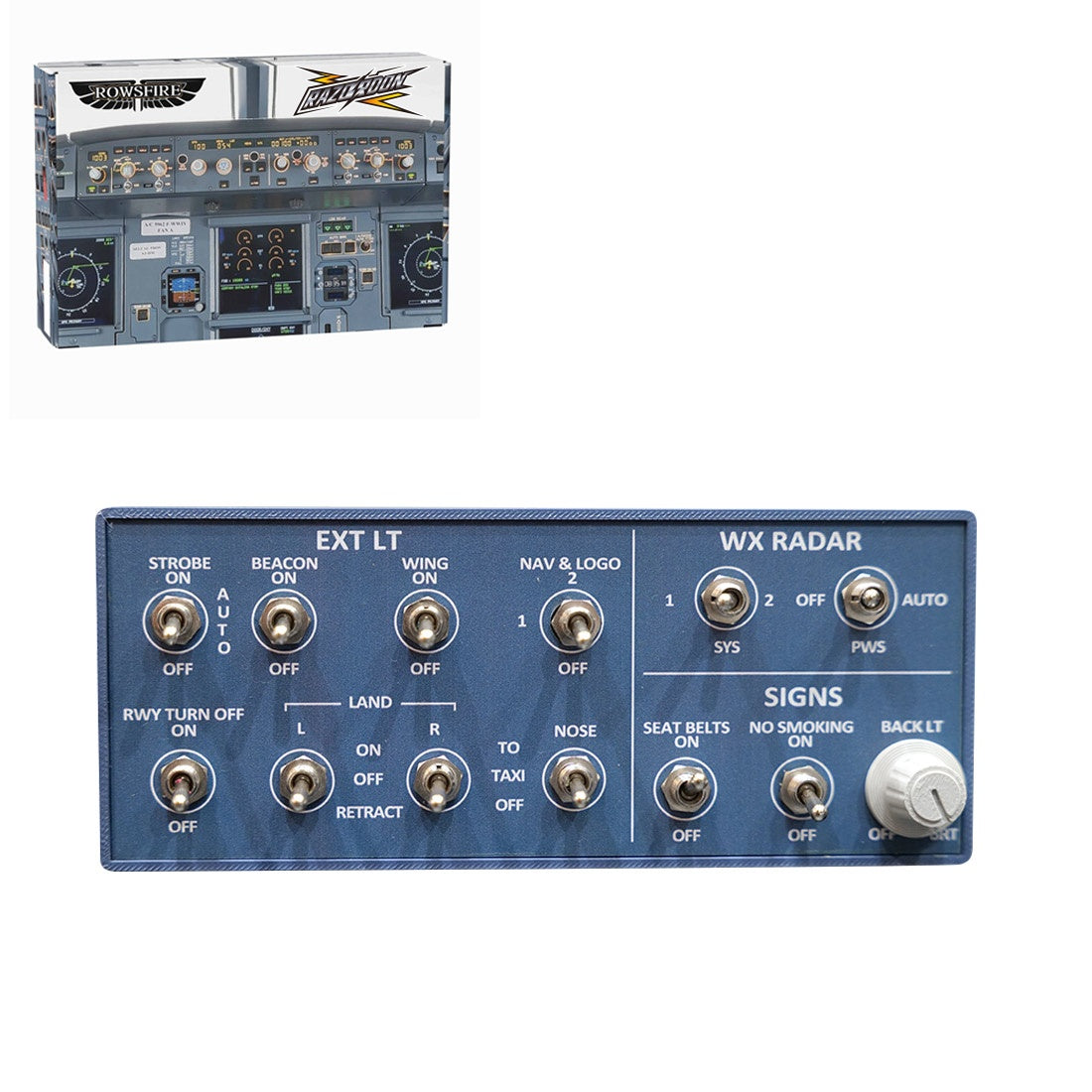 Rowsfire A101 A32x mini Light OVHD OVERHEAD Panel - RAZORDON