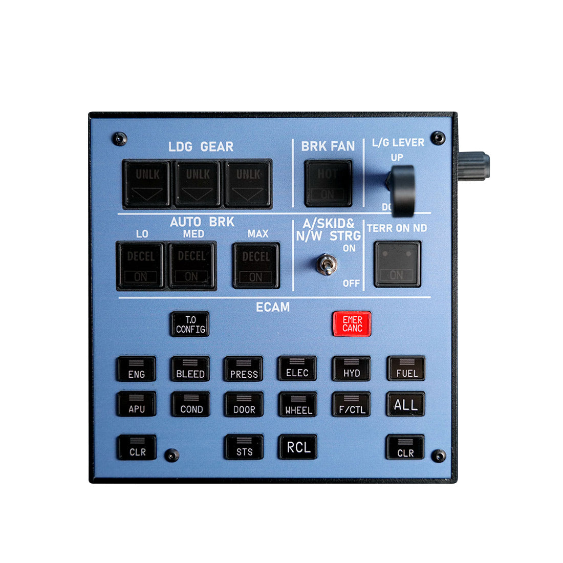 Rowsfire A103 V3.0 A32X/A31X/A350/XECAM HOME COCKPIT Landing Gear Indicator Integrated Panel - RAZORDON