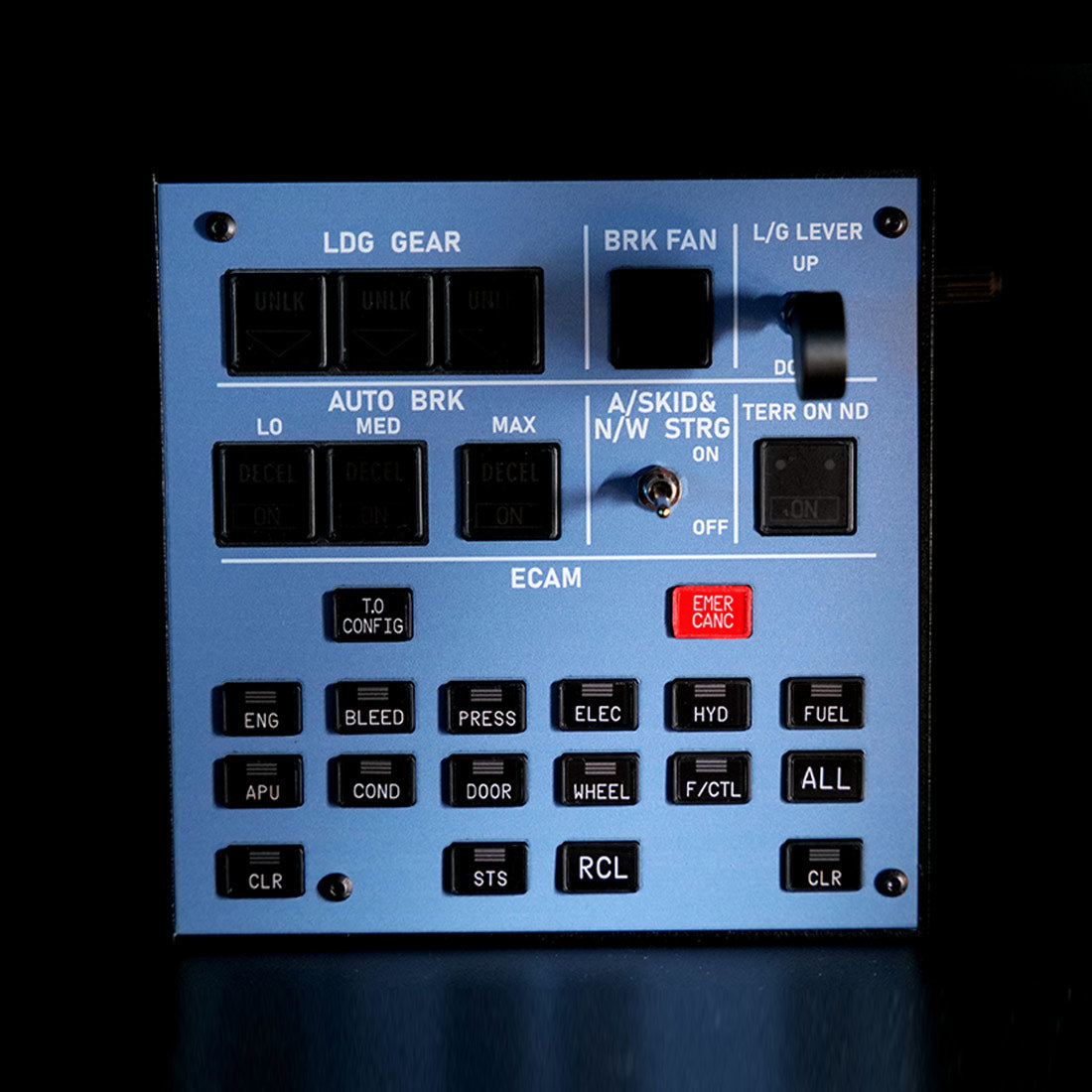 Rowsfire A103 V3.0 A32X/A31X/A350/XECAM HOME COCKPIT Landing Gear Indicator Integrated Panel - RAZORDON