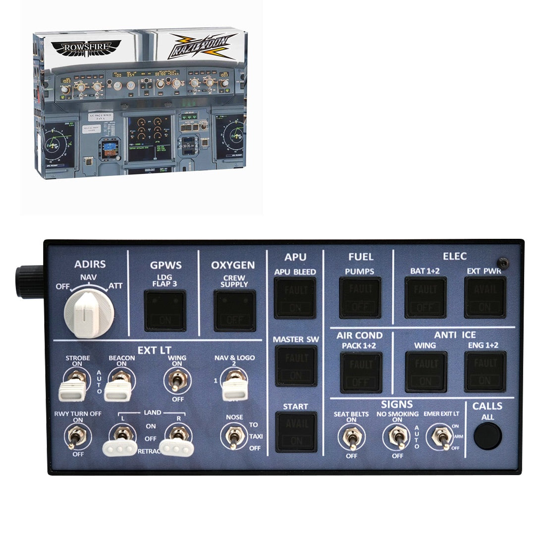 Rowsfire A106 pro A32X Light OVHD OVERHEAD Panel - RAZORDON