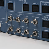 Rowsfire A107Pro A32X Light OVHD OVERHEAD Panel HOME COCKPIT for MSFS 2020/2024 (Backlit+Metal Housing+Tactile Switches Edition) - Compatible with FENIX A32X, FBW A32X - Windows Flight Sim Home Cockpit - RAZORDON