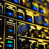 Rowsfire A107Pro A32X Light OVHD OVERHEAD Panel HOME COCKPIT for MSFS 2020/2024 (Backlit+Metal Housing+Tactile Switches Edition) - Compatible with FENIX A32X, FBW A32X - Windows Flight Sim Home Cockpit - RAZORDON