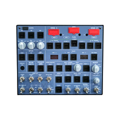 Rowsfire A107 V3.0 A32X MAX Light OVHD OVERHEAD Panel for MSFS 2020/2024 (Backlit+Metal Housing+Tactile Switches Edition) - Compatible with FENIX A32X, FBW A32X - Windows Flight Sim Home Cockpit