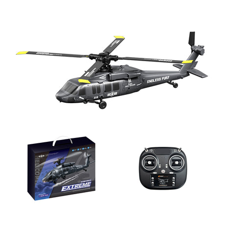 UH-60 6-Axis Gyro Brushless Motor Optical Flow Positioning Barometric Altitude Simulation Aerobatic RC Helicopter - RAZORDON