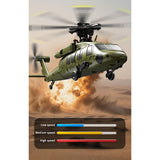 UH-60 6-Axis Gyro Brushless Motor Optical Flow Positioning Barometric Altitude Simulation Aerobatic RC Helicopter - RAZORDON