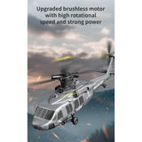 UH-60 6-Axis Gyro Brushless Motor Optical Flow Positioning Barometric Altitude Simulation Aerobatic RC Helicopter - RAZORDON