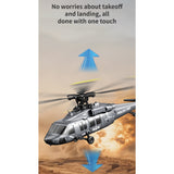 UH-60 6-Axis Gyro Brushless Motor Optical Flow Positioning Barometric Altitude Simulation Aerobatic RC Helicopter - RAZORDON