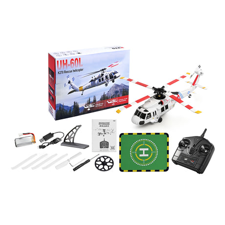 WLTOYS K270 UH-60L 2.4G 4CH 170-Class 4-Rotor Flybarless Realistic Helicopter - RAZORDON