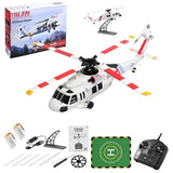 WLTOYS K270 UH-60L 2.4G 4CH 170-Class 4-Rotor Flybarless Realistic Helicopter Model with Barometric Altitude & Left/Right Hand Throttle Adjustment (Optical Flow RTF Version)