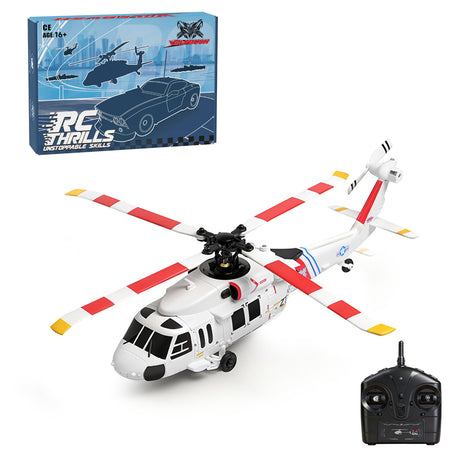 WLTOYS K270 UH-60L 2.4G 4CH 170-Class 4-Rotor Flybarless Realistic Helicopter Model with Barometric Altitude & Left/Right Hand Throttle Adjustment (Optical Flow RTF Version)