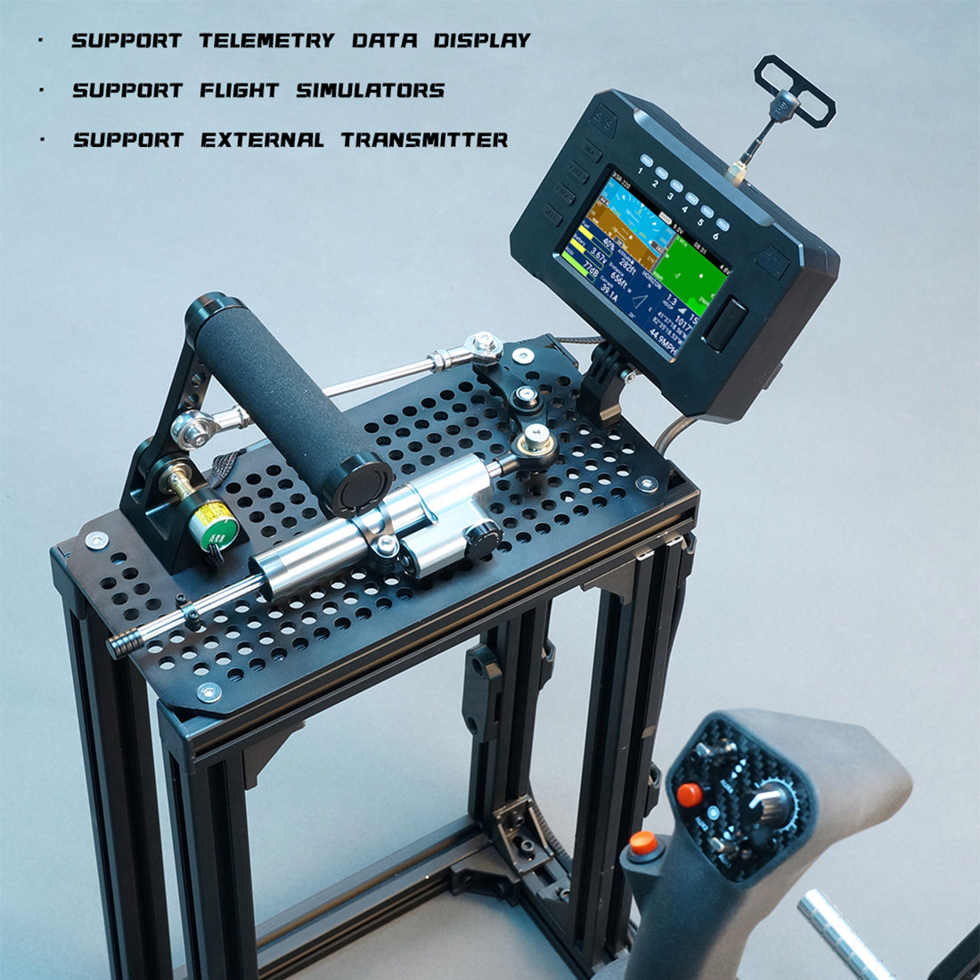 WOLFBUSH FF10 RC Cockpit Chair – 2.4GHz 10-Channel ELRS Flight