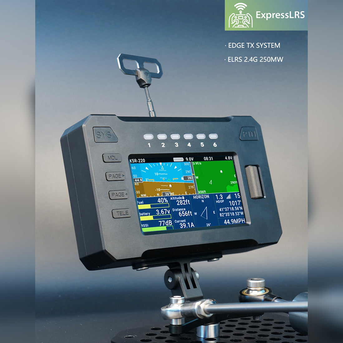 WOLFBUSH FF10 2.4GHz 10-Channel ELRS Flight Simulator Controller - RAZORDON