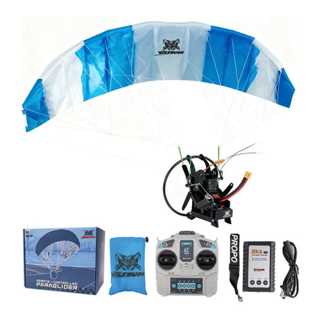 WOLFBUSH 2.4G 128cm Wingspan Mini Electric RC Stunt Paraglider Model - RAZORDON