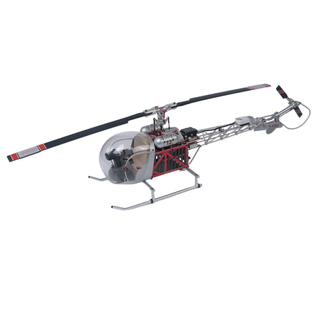 WOLFBUSH BELL-47 450-Class Scale RC Helicopter – Brushless DFC, Metal Shaft Drive, H1pro Flight Controller, Openable Cockpit, RTF