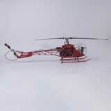 WOLFBUSH BELL-47 450-Class Scale RC Helicopter – Brushless DFC, Metal Shaft Drive, H1pro Flight Controller, Openable Cockpit, RTF