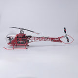 WOLFBUSH BELL-47 450-Class Scale RC Helicopter – Brushless DFC, Metal Shaft Drive, H1pro Flight Controller, Openable Cockpit, RTF